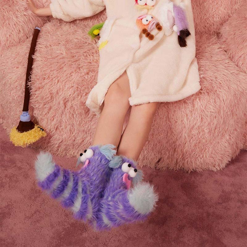 Skorter | Coral velour three-dimensional original socks