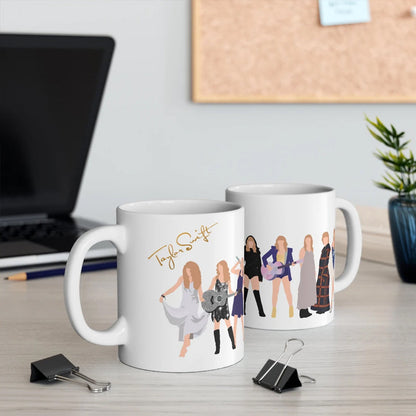 skorter | Floral Music Album Swiftea Mug