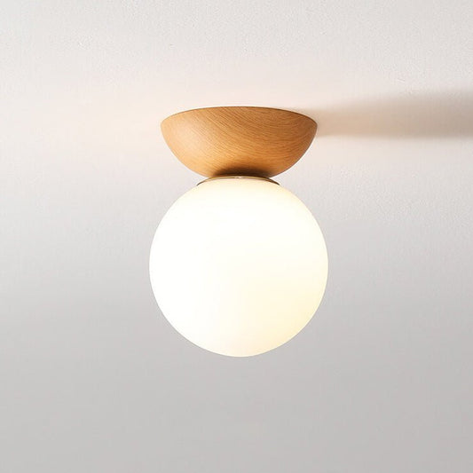 Skorter | Hikari Japanese LED Ceiling Light – Minimalist Wooden Frame Zen Lamp