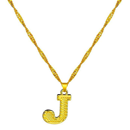 Skorter | 18K gold-plated initial letter necklace