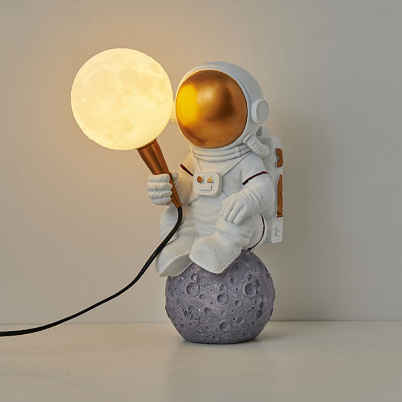 Skorter | CosmoBuddy Astronaut Wall Lamp | Creative Design | Resin & ABS | LED Bedroom Light