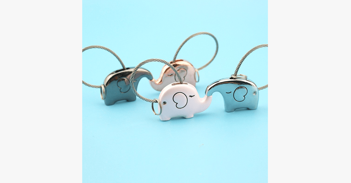 Skorter | Elephant Love Keychain Set