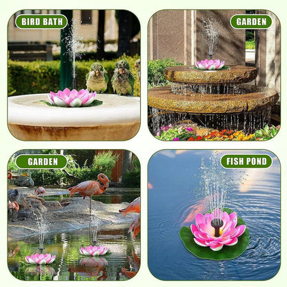 Skorter | Lotus-shaped solar fountain pond decoration