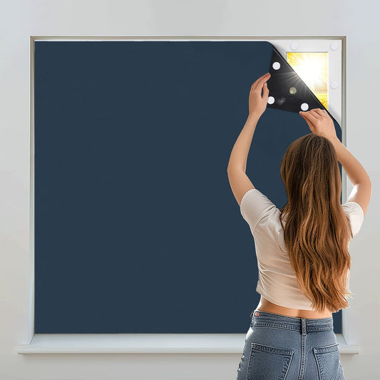 Skorter | 1 Piece Blackout Curtains - Portable Blackout Shades, Window Covering for Bedroom and Living Room