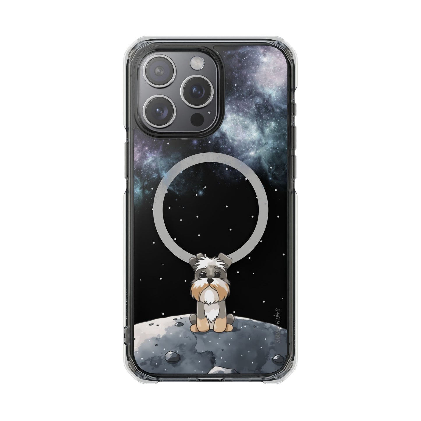 Skorter | Fluff's - Schnazzy in Space Magnetic Clear Case for iPhone Series