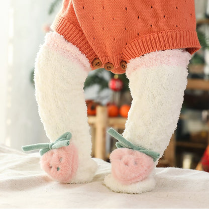 Skorter | A Pair of Baby Cute Coral Fleece Socks