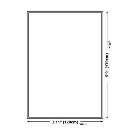 Skorter | Colorful Geometric Southwest Rug Polyester Carpet with Flowers Non-Slip Backing Power Loom Indoor Rug