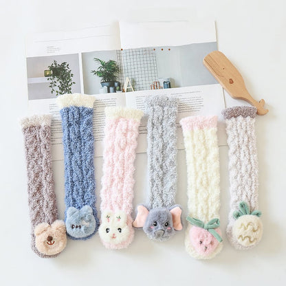 Skorter | A Pair of Baby Cute Coral Fleece Socks