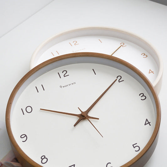 Skorter | Simple solid wood analog wall clock for home