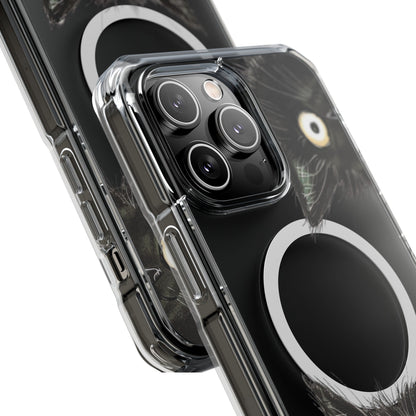 Skorter | Black Cat Magnetic Clear Case for iPhone Series