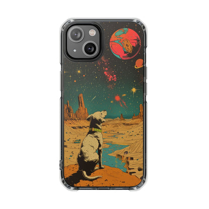 Skorter | Dog Astronaut Magnetic Clear Case for iPhone Series