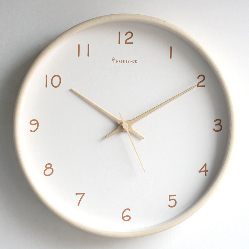 Skorter | Simple solid wood analog wall clock for home