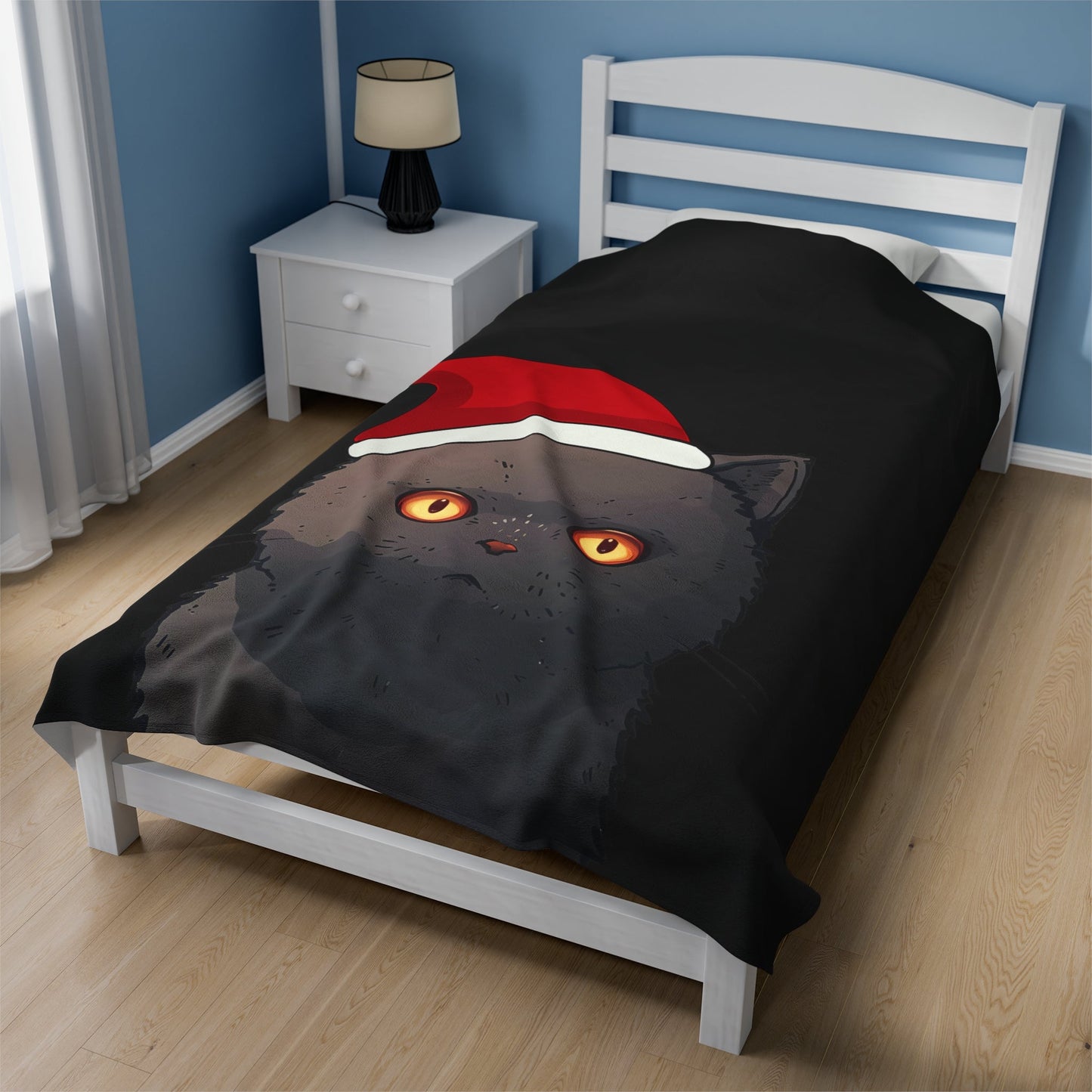 Skorter | Black Cat Blanket Plush Throw