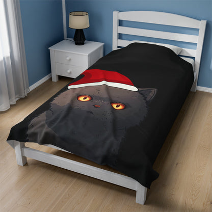 Skorter | Black Cat Blanket Plush Throw