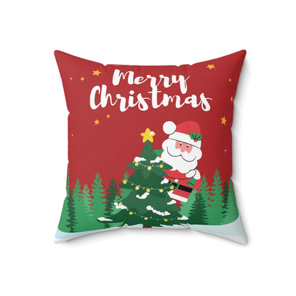 Skorter | Christmas Santa Claus Faux Suede Cushion