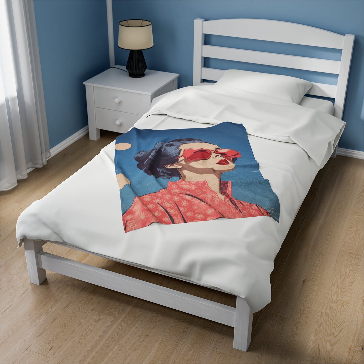 Skorter | Chic Sakura Shades Blanket Plush Throw