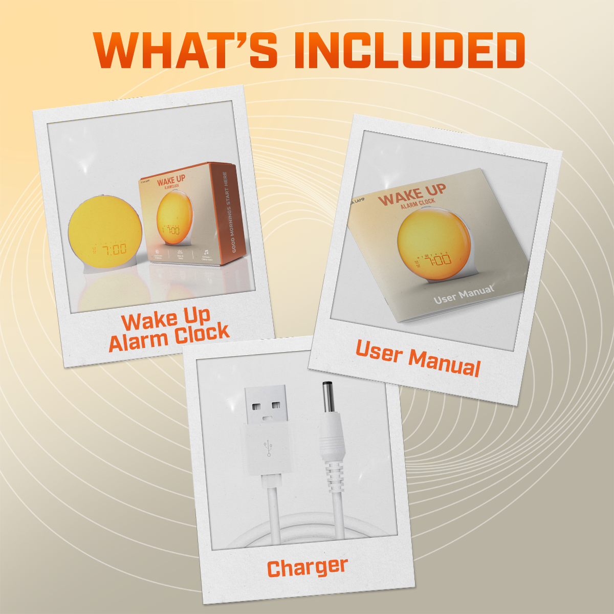 Skorter | Wake-Up Sun Lamp Alarm Clock | Gradual Sunrise Glow & Customizable Sounds for Gentle Mornings