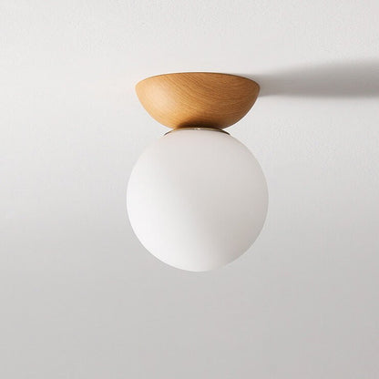 Skorter | Hikari Japanese LED Ceiling Light – Minimalist Wooden Frame Zen Lamp