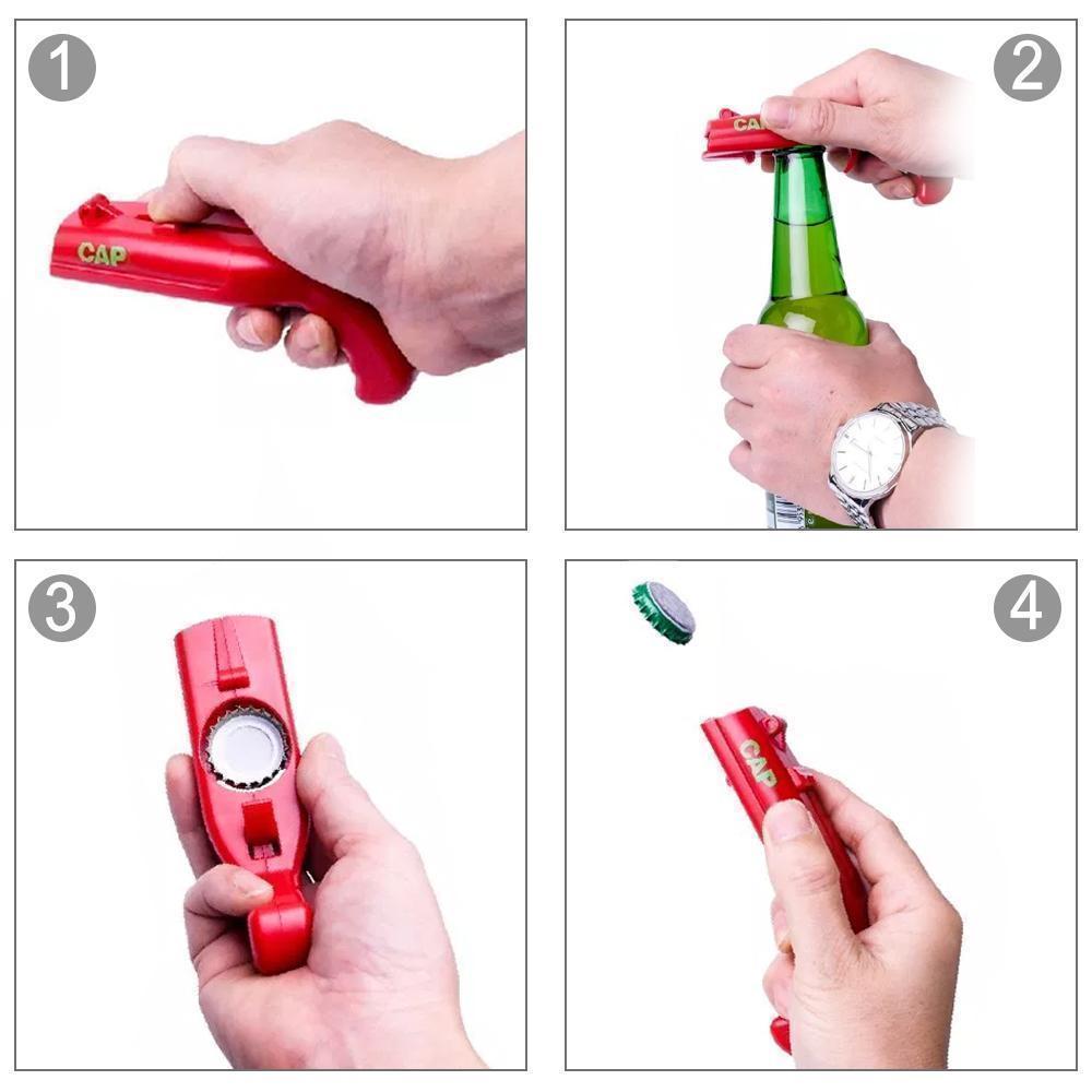 skorter | Cap Gun Beer Bottle Opener, Launcher Shooter Bottle Opener