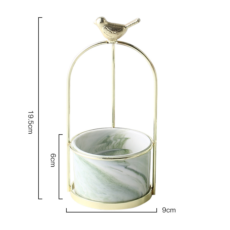 Skorter | Flower plant pots with bird design for stylish decoration