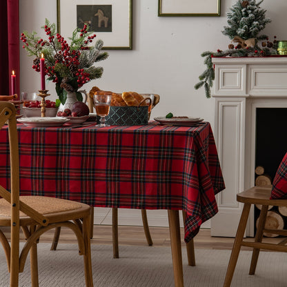 Skorter | Christmas Party Traditional Scottish Check Pattern Tablecloth