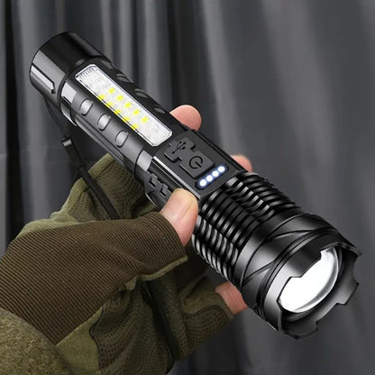 Skorter | Zoomable LED Flashlight – 3KM Range, Ultra Bright & Durable