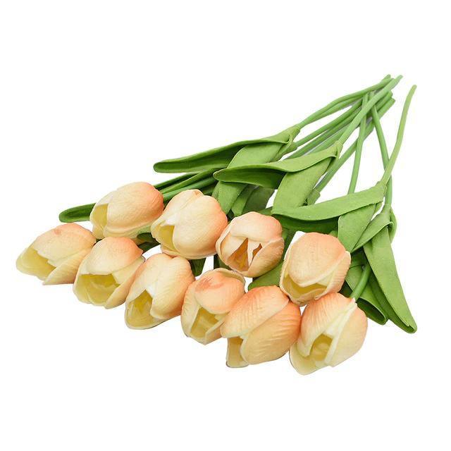 Skorter | 10-piece Faux-Tulip Artificial Flowers