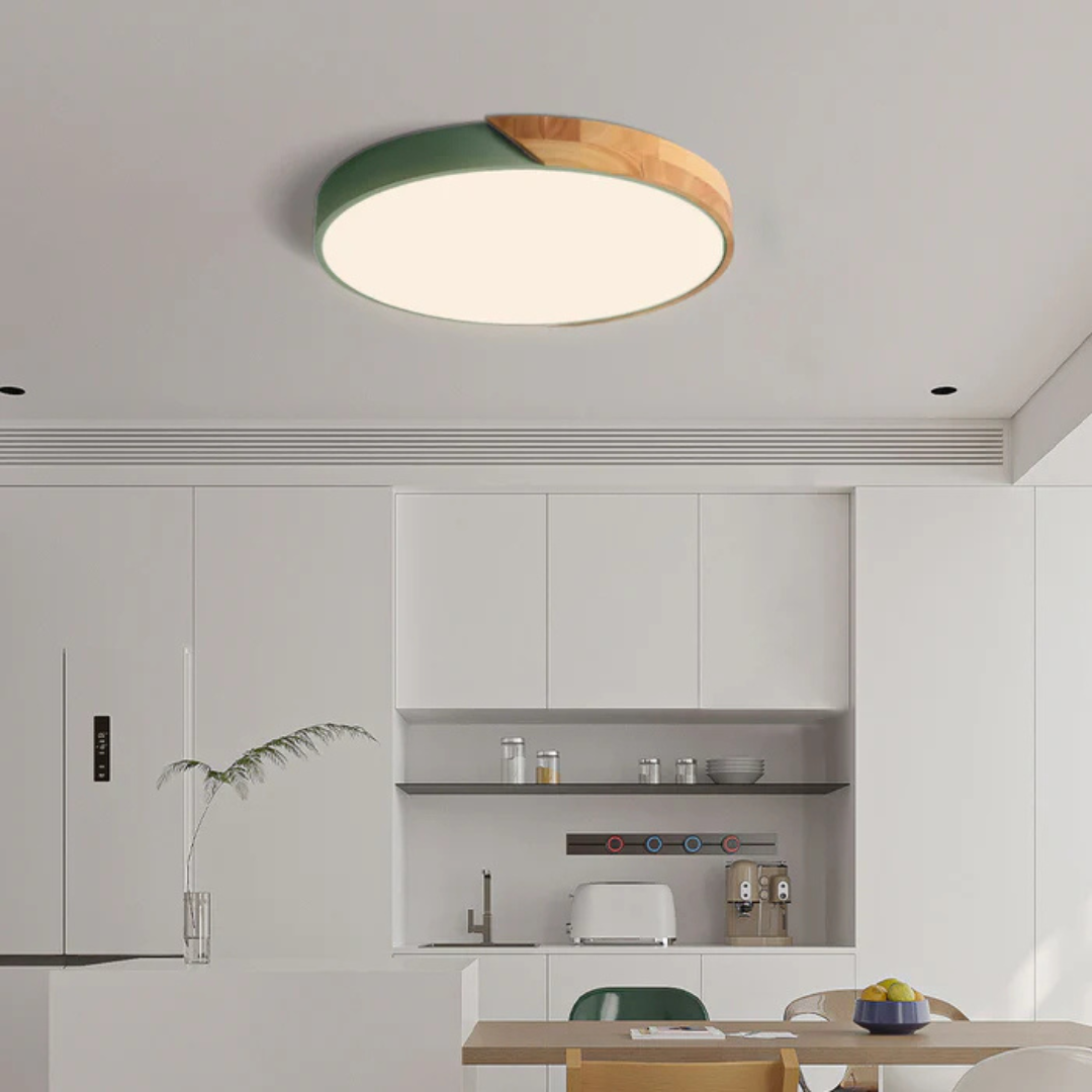 Skorter | Delos – Scandinavian Wooden LED Ceiling Light | Modern Energy-Efficient Interior Lighting
