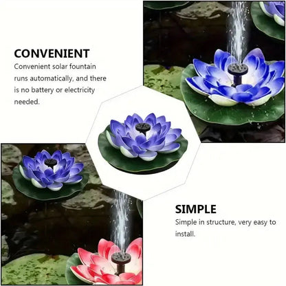 Skorter | Lotus-shaped solar fountain pond decoration
