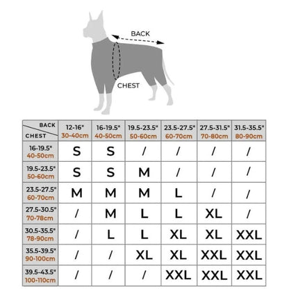 Skorter | Dog Rain Coat with Legs - Waterproof Dog Jacket for Small and Large Breeds | UK Cozy Winter Wear