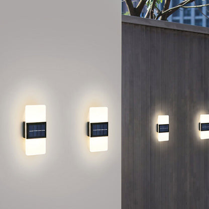 Skorter | LumaZen Solar LED Wall Lamp | Weatherproof | Solar Powered Outdoor Lighting | Garden & Patio Decor