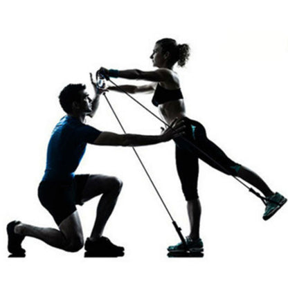 Skorter | 8-in-1 Portable Pilates Bar Kit with Resistance Band, Foot Loop, Ideal for Home Total Body Workout, Gym, Weightlifting