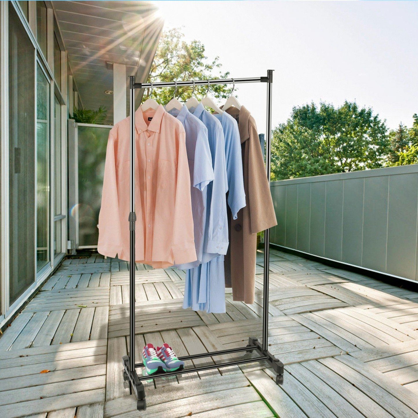 Skorter | 15 kg./33 lbs. height-adjustable clothing rack