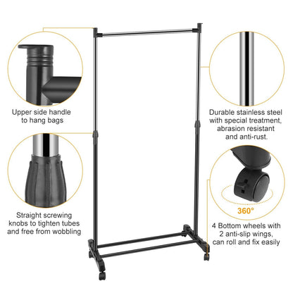 Skorter | 15 kg./33 lbs. height-adjustable clothing rack