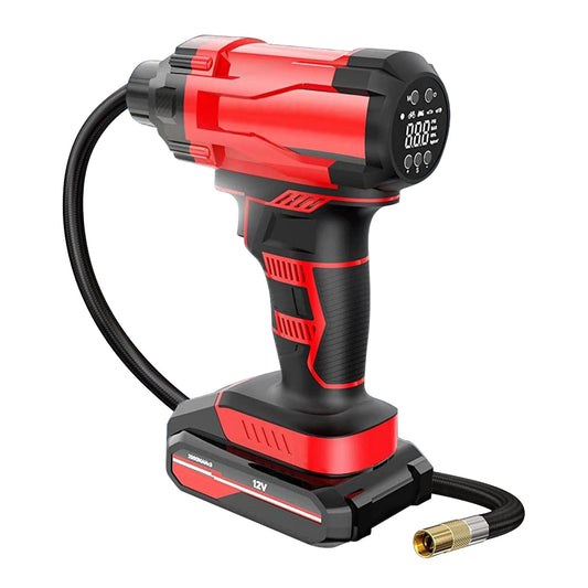 Skorter | 150 PSI 12V Portable Wireless Tire Pump 6000mAh Rechargeable with LED Light