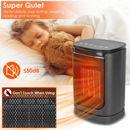 Skorter | 1500W Electric Room Heater Ceramic Heater Fan with 3 Modes Remote Control Digital Display