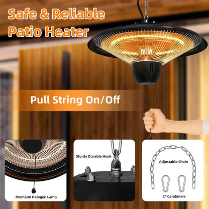 Skorter | 1500W Outdoor Hanging Terrace Ultra-Quiet Electric Heat Lamp
