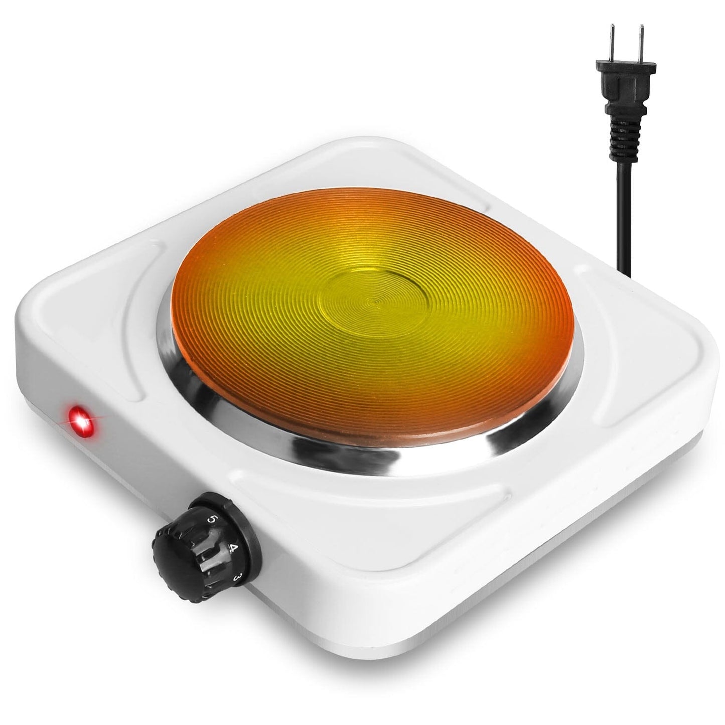 Skorter | 1500W Portable Hot Plate Cooker Countertop with Slip-Resistant Rubber