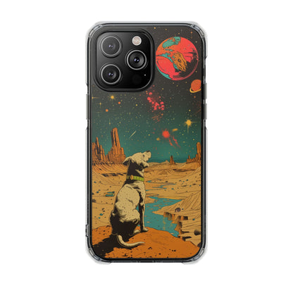 Skorter | Dog Astronaut Magnetic Clear Case for iPhone Series