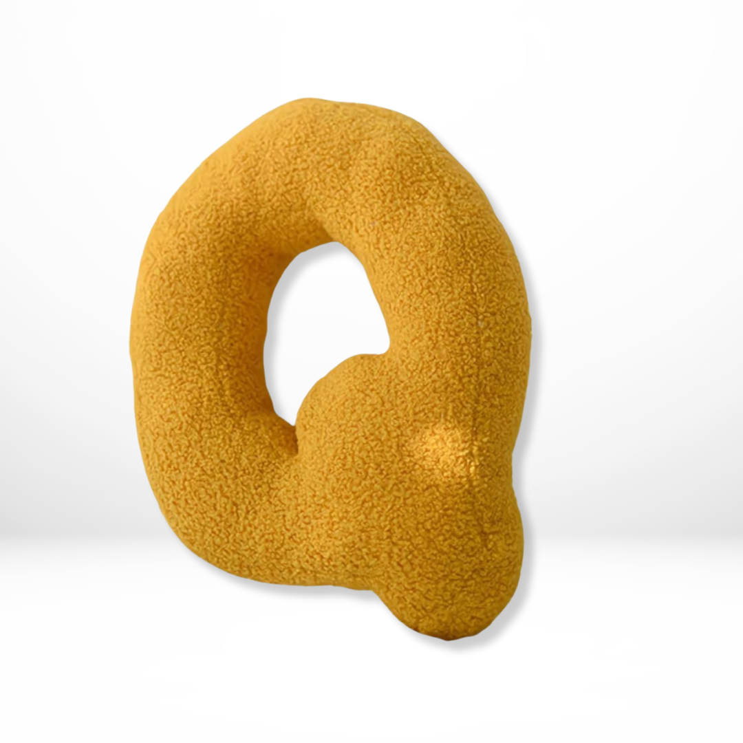 Skorter | Alphabet Cushion Velura – Soft Velvet Decorative Cushion in Every Letter of the Alphabet