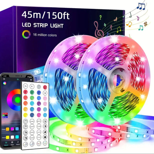 Skorter | 150FT Smart Led RGB LED Light Music Sync Color Changing Light with App