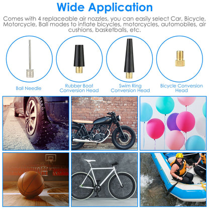 Skorter | 150PSI Wireless Tire Pump 6000mAh Rechargeable Tire Blower