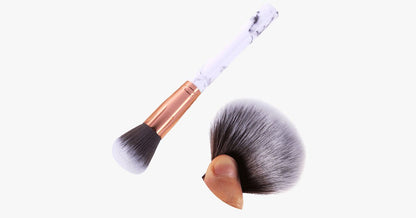 Skorter | Chic Brush Set with Marble Handle - Versatile Luxuriously Looking Brushes
