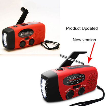 Skorter | Solar hand crank USB charger radio flashlight