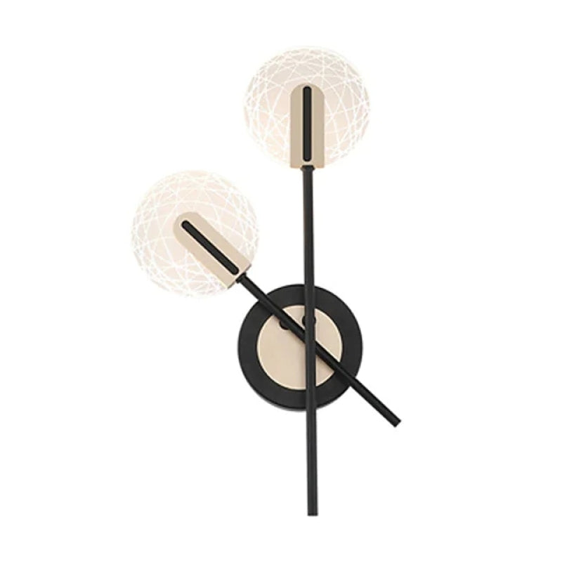 Skorter | Valentina Modern LED Wall Lamp - Indoor - Black/White - Bedroom/Living Room