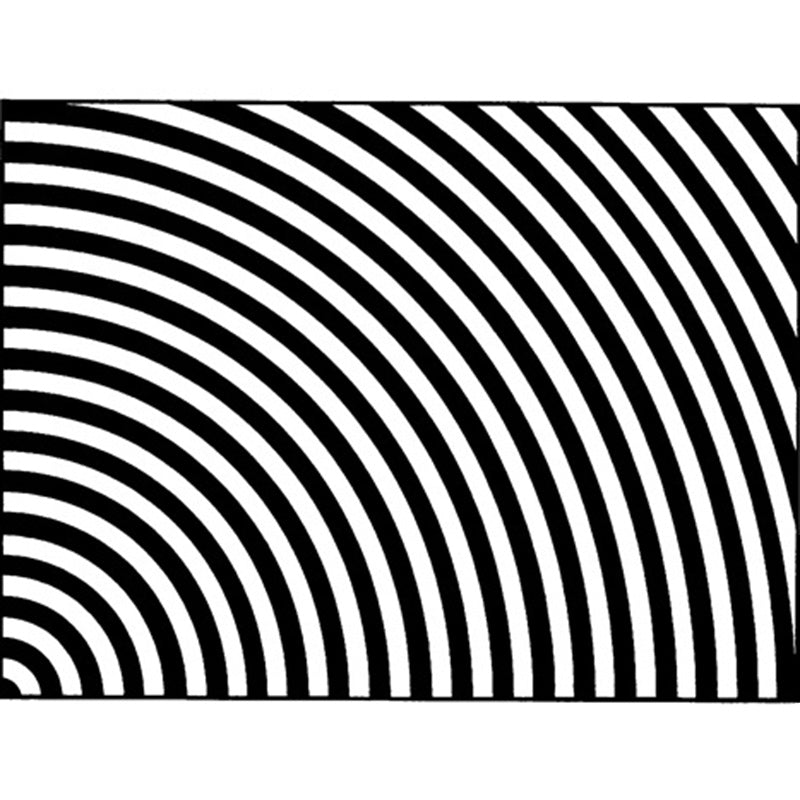 Skorter | Black and White Bedroom Carpet Novelty 3D Half Arch Pattern Rug Polyester Non-slip Stain Resistant Carpet