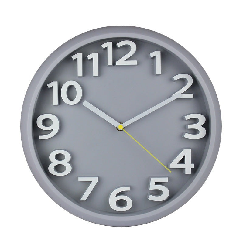 Skorter | 3D Large Number Silent Wall Clocks 12.5 Inch Battery Operated
