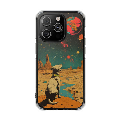 Skorter | Dog Astronaut Magnetic Clear Case for iPhone Series