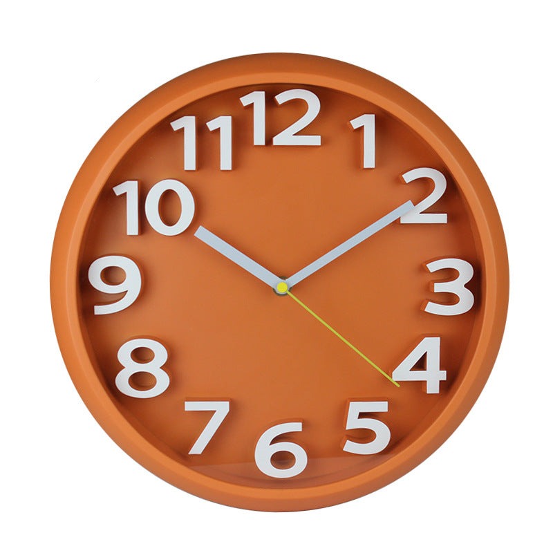 Skorter | 3D Large Number Silent Wall Clocks 12.5 Inch Battery Operated