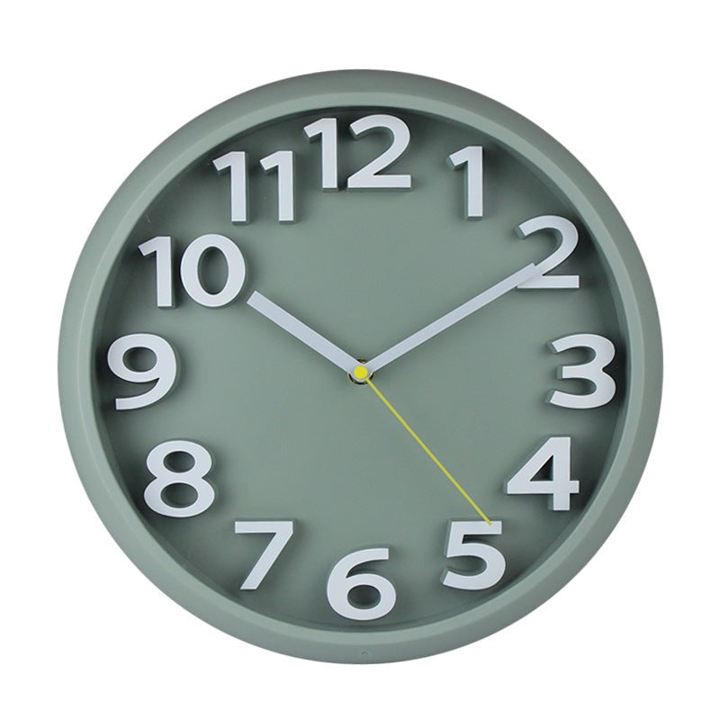 Skorter | 3D Large Number Silent Wall Clocks 12.5 Inch Battery Operated